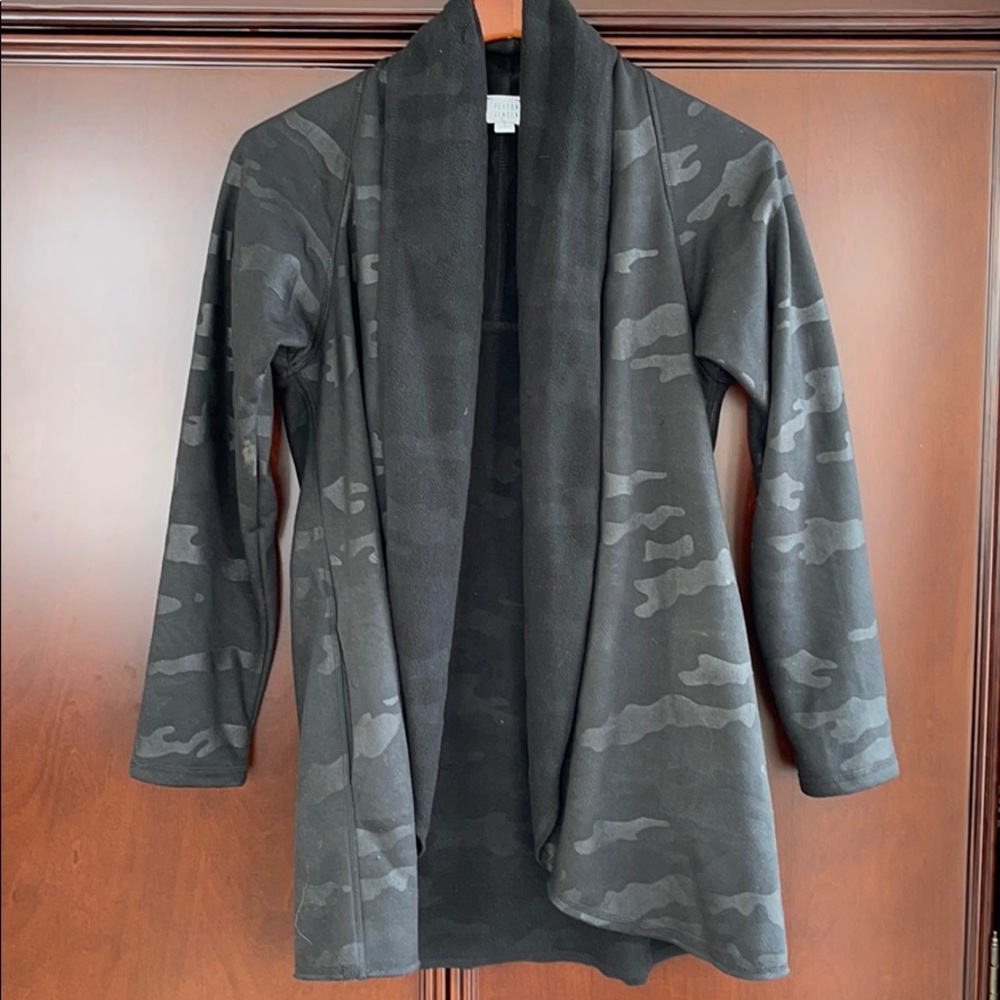 Peyton Jenson camo cardigan
